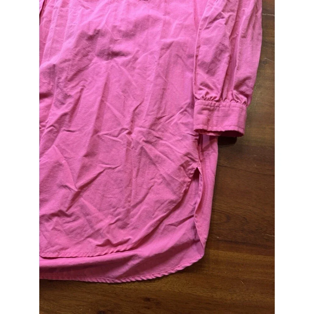 Solumbra Women S Pink Long Sleeve Sun Shirt Button Up Hiking Travel Vent